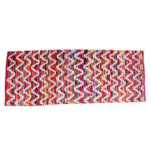 Runner Rug 2x6 ft Area Rugs Multi Color Soft HandWoven (29''x 73'') Carpet Entry Way Bedroom Living Room Dining Bathroom Rug by MystiqueDecors
